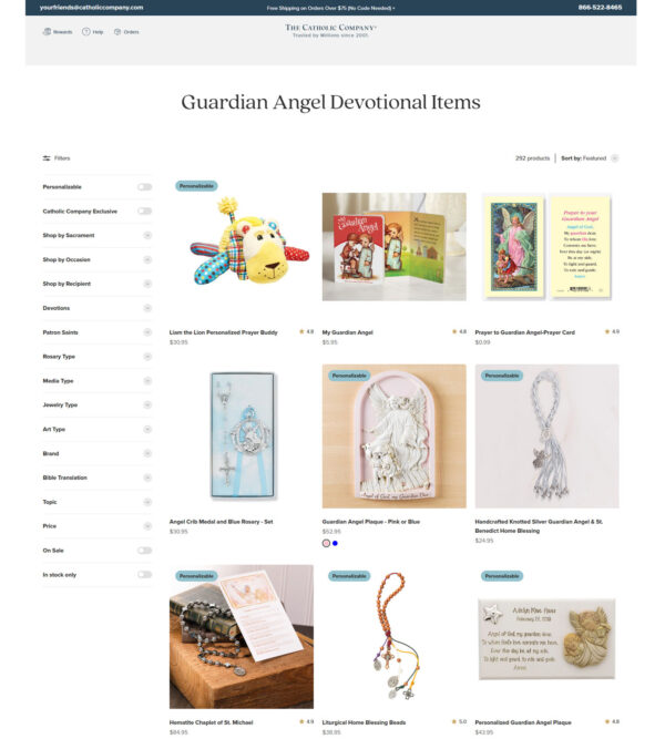 guardian angel devotional items _ Catholic Company