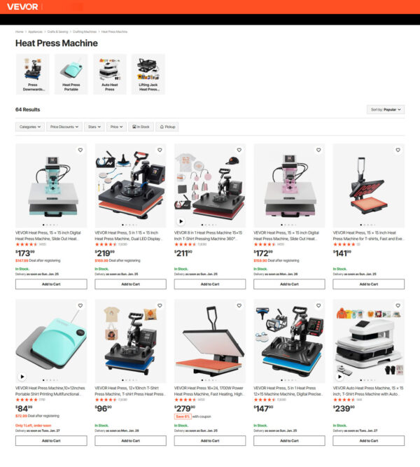 heat press machine _ Vevor