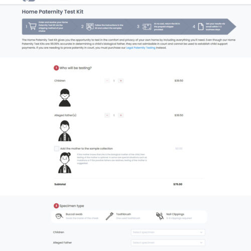 home paternity test kit _ Paternity Lab