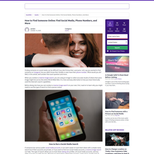 how to find someone online _ Social Catfish