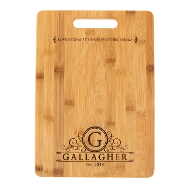love begins at home cutting board _ Catholic Company