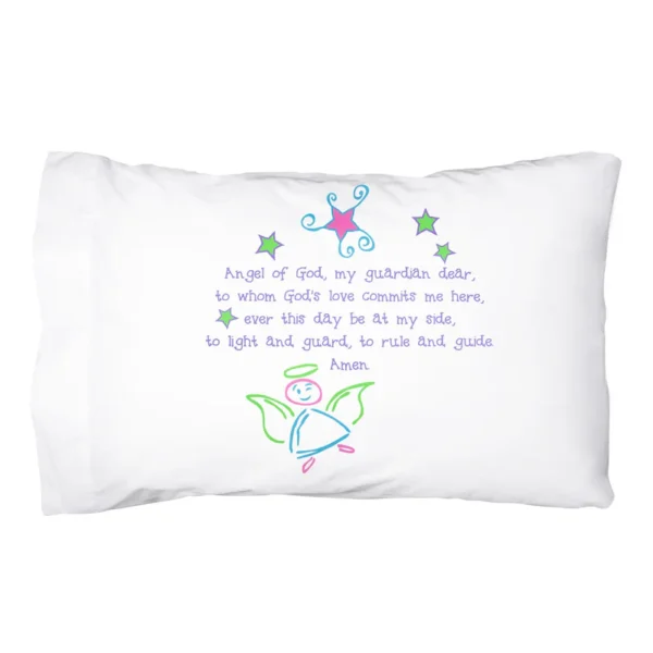 guardian angel pillowcase for kids _ Catholic Company