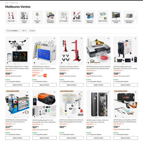 meilleures ventes _ French Vevor meilleures ventes _ French Vevor