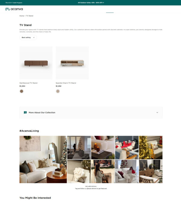 modern TV stand collection _ Acanva