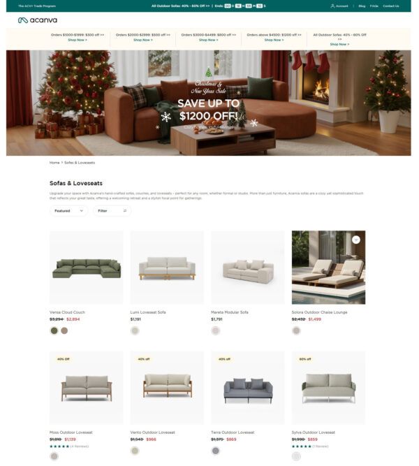 modern loveseats _ Acanva