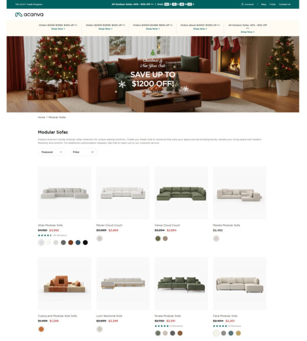 modular sofas _ Acanva