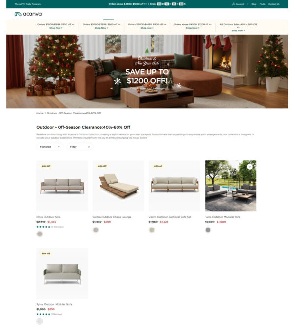 outdoor sofas _ Acanva