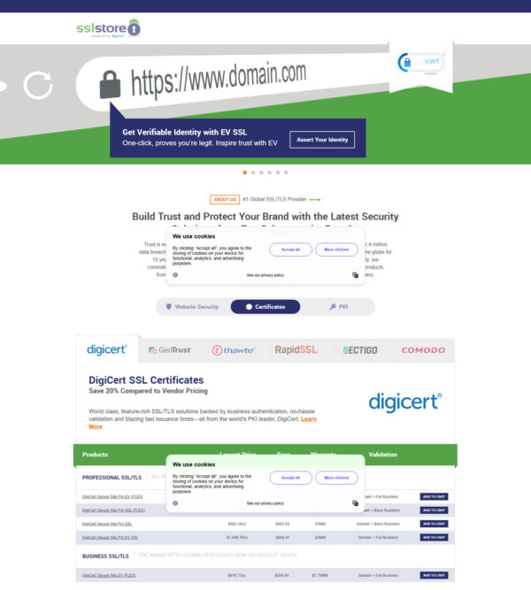 permanent link of SSL Store