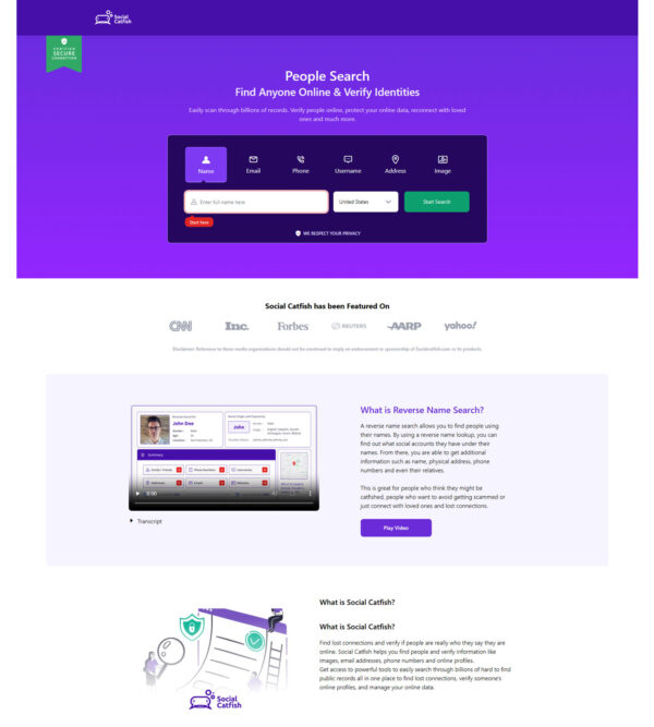 permanent link of Social Catfish