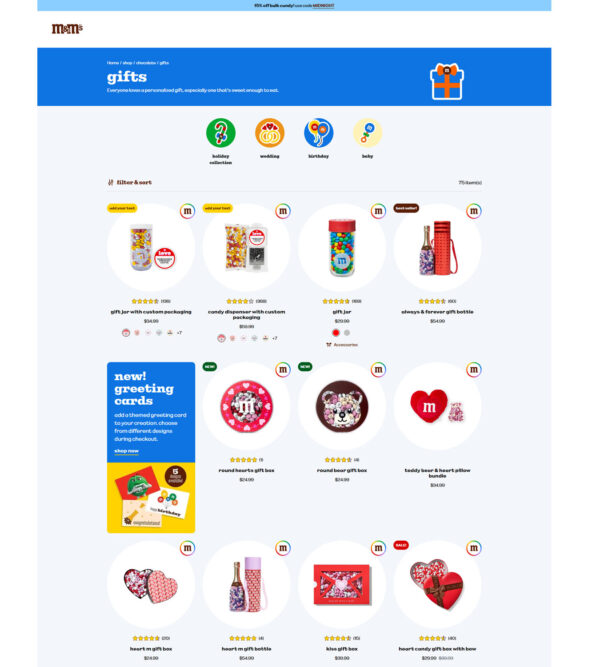 personalized gifts _ M & M’s