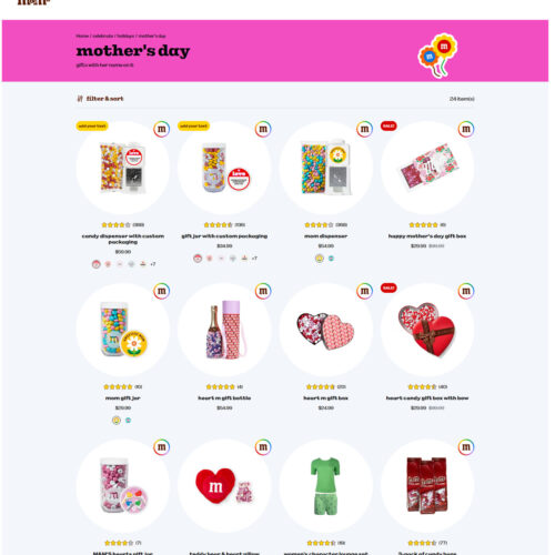 personalized mother’s day gifts _ M & M’s