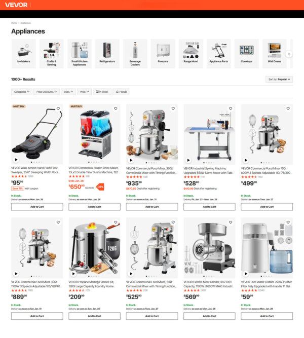 restaurant equipment _ Vevor