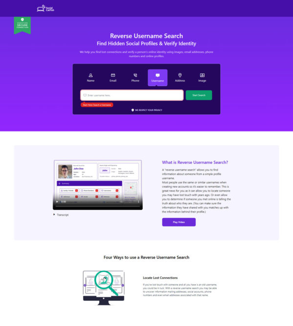 reverse username search _ Social Catfish