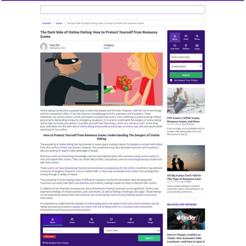 the dark side of online dating _ Social Catfish