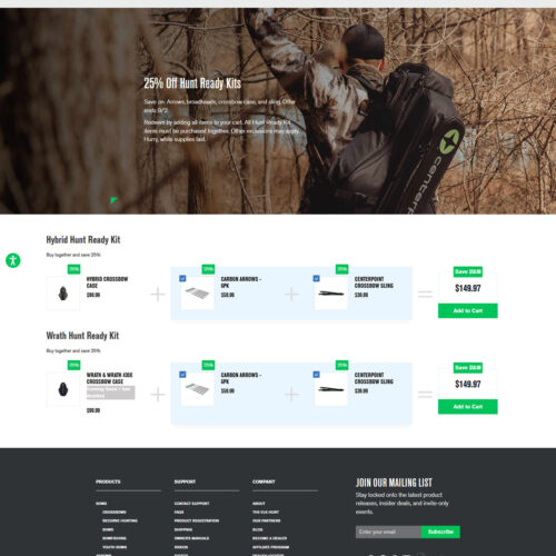 25% off hunt ready kits _ Center Point Archery 25% off hunt ready kits _ Center Point Archery