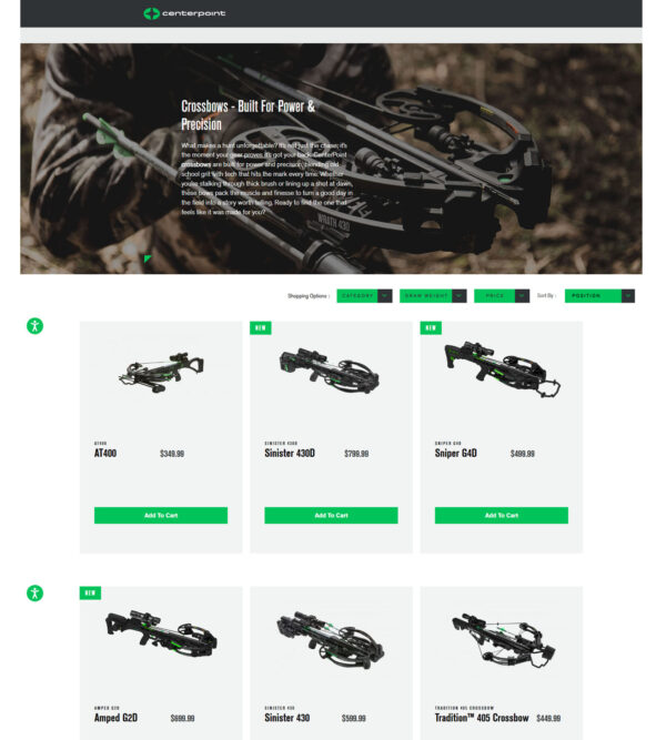0 off crossbow _ Center Point Archery