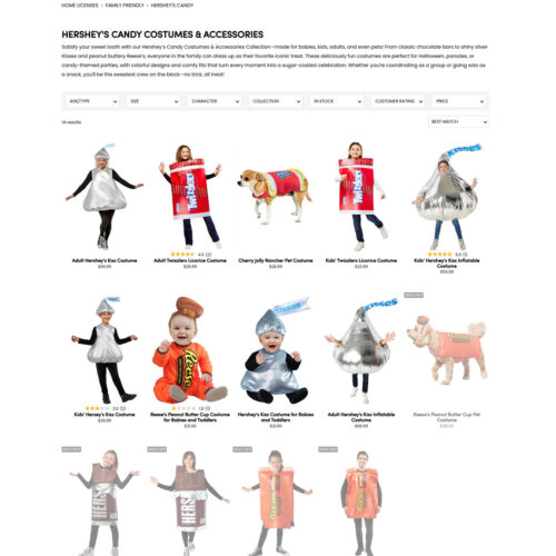 Hershey’s candy costumes & accessories _ Costumes