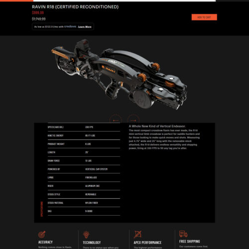 R18 certified reconditioned crossbow _ Ravin Crossbows