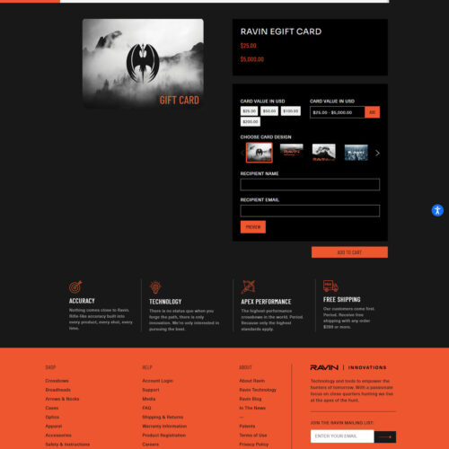 Ravin gift card _ Ravin Crossbows