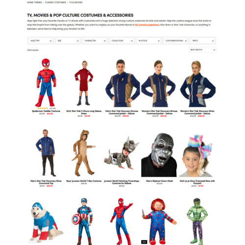 TV, movie and pop culture costumes _ Costumes