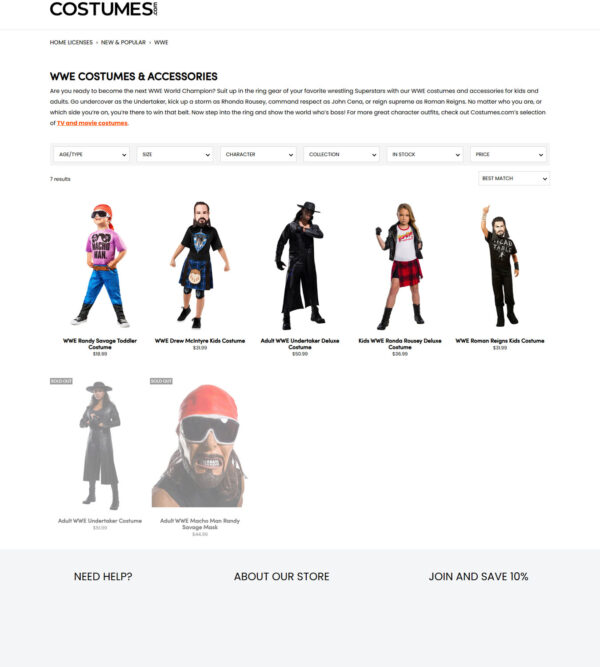 WWE costumes _ Costumes