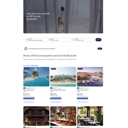 access for stay at VIP properties _ Hotels.com