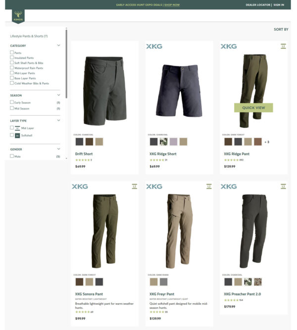 best selling pants and shorts for spring _ Kings Camo