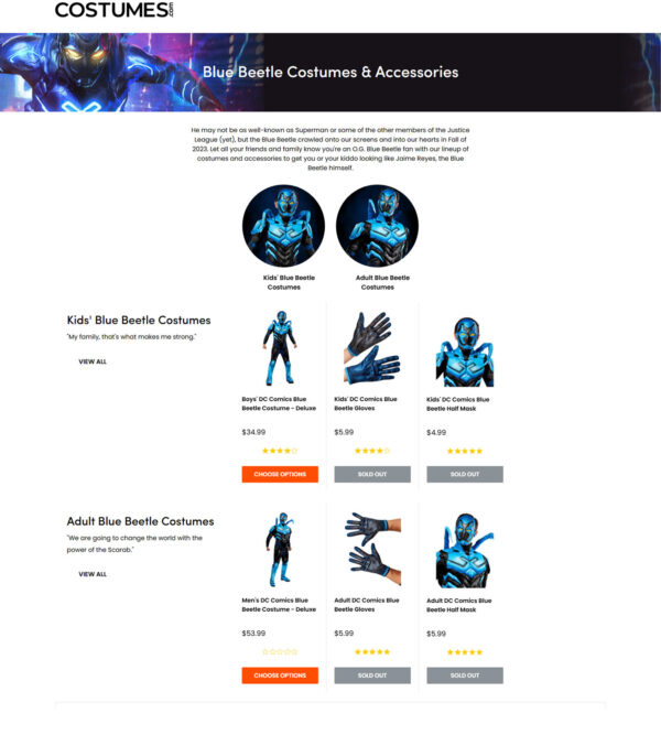 blue beetle costumes _ Costumes