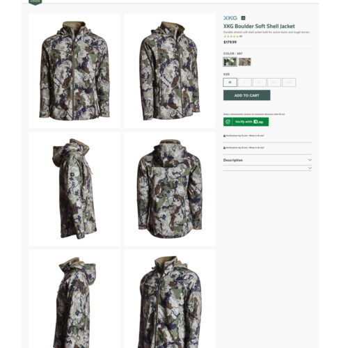 boulder soft shell jacket _ Kings Camo