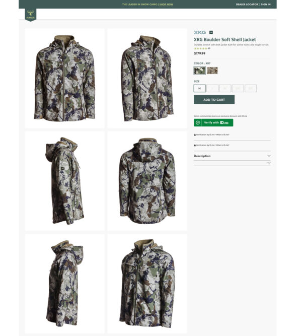 boulder soft shell jacket _ Kings Camo
