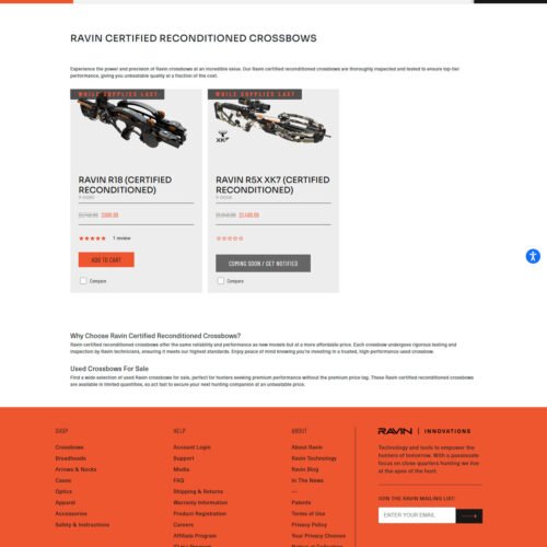 certified reconditioned crossbows _ Ravin Crossbows certified reconditioned crossbows _ Ravin Crossbows