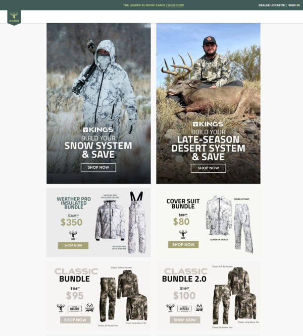 classic 3 piece bundles back in stock _ Kings Camo