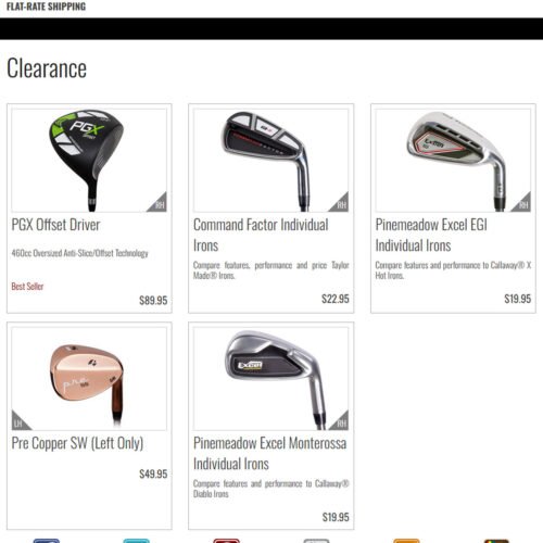 closeout specials _ Pine Meadow Golf closeout specials _ Pine Meadow Golf