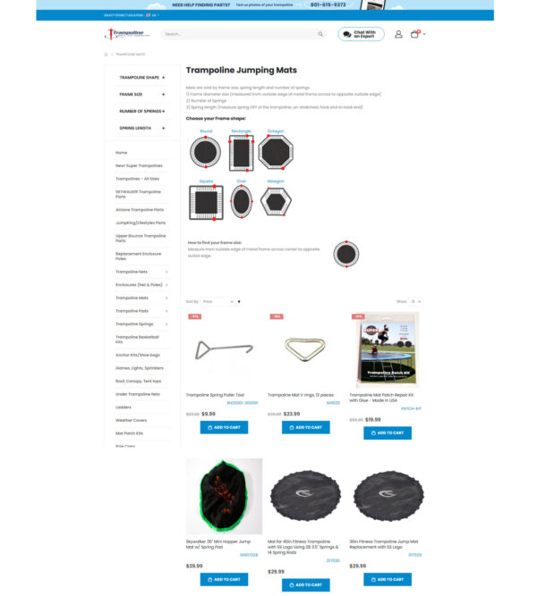 code to safe 5% site vide _ Trampoline Parts and Supply