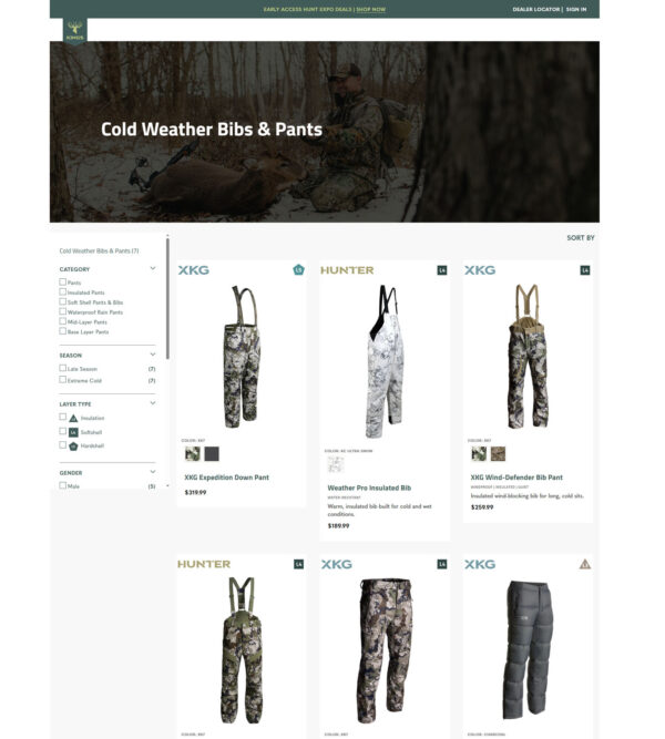 cold weather bibs and pants _ Kings Camo