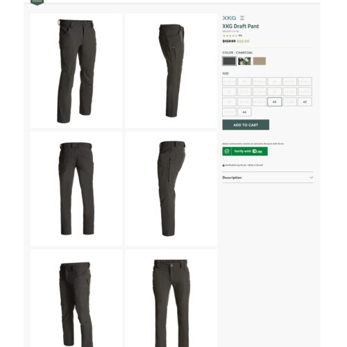 draft pant _ Kings Camo