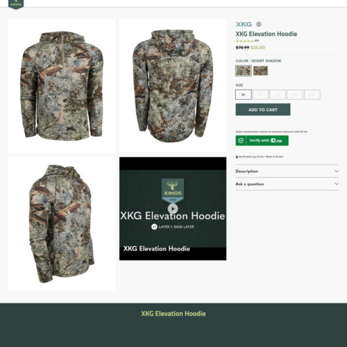 elevation hoodie _ Kings Camo