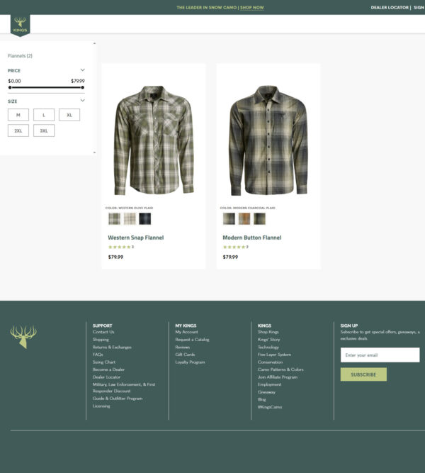 flannel shirts_ Kings Camo