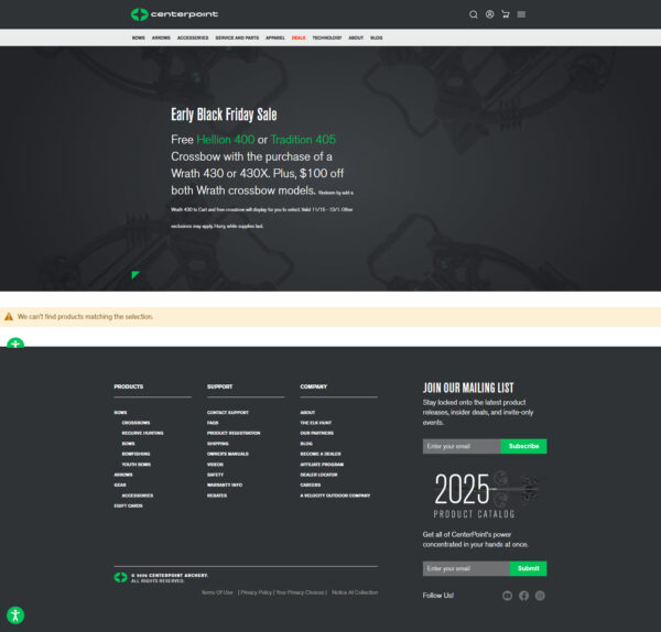 free crossbow with purchase of wrath crossbow _ Center Point Archery