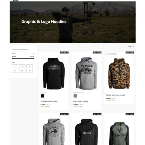 graphic and logo hoodies _ Kings Camo