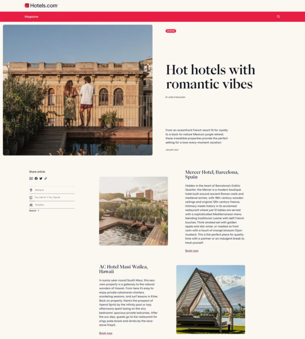 hot hotels with romantic vibes _ Hotels.com