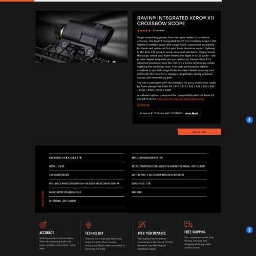 integrated crossbow scope _ Ravin Crossbows