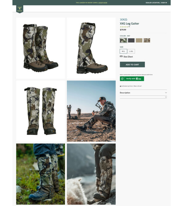leg gaiters _ Kings Camo