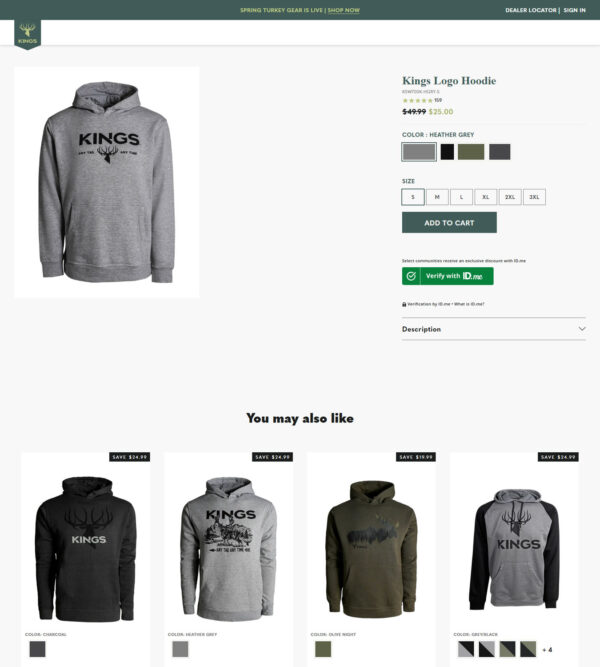 logo hoodie _ Kings Camo logo hoodie _ Kings Camo