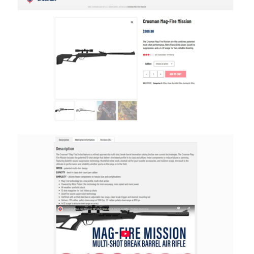 mag fire mission air rifle _ crosman