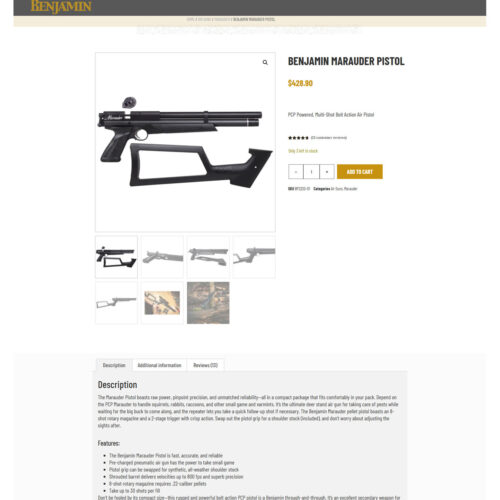 marauder pistol _ Benjamin Air Guns