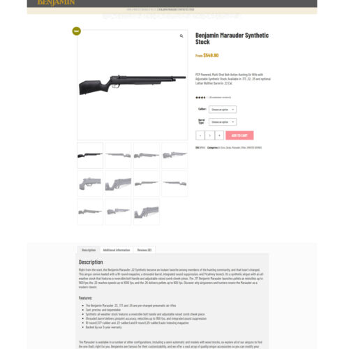 marauder synthetic stock _ Benjamin Air Guns