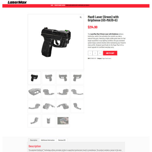 max9 laser with gripsense _ LaserMax