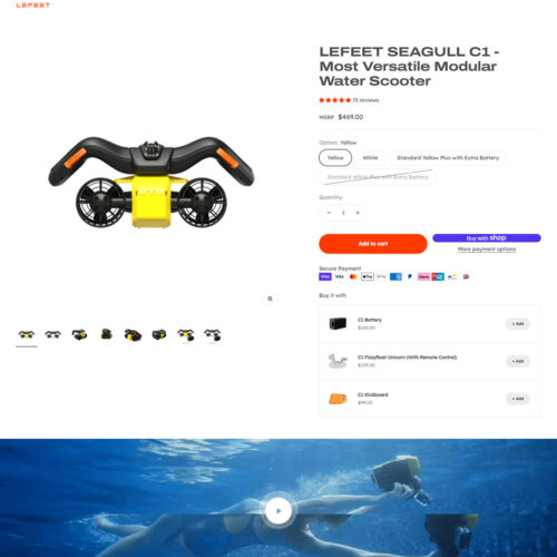 most versatile modular water scooter _ Lefeet