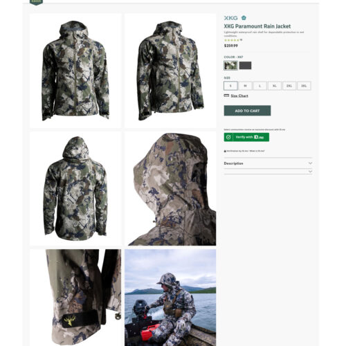 paramount rain jacket _ Kings Camo